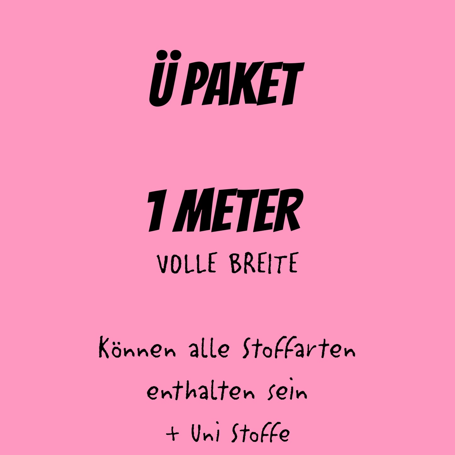 Ü - Paket 4x1m (NUR GEMISCHT ERHÄLTLICH)