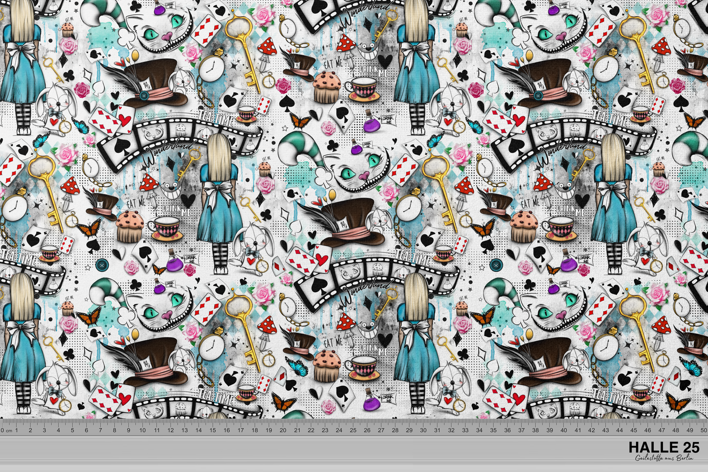 Vorbestellung - Wonderland bunt Kunstleder