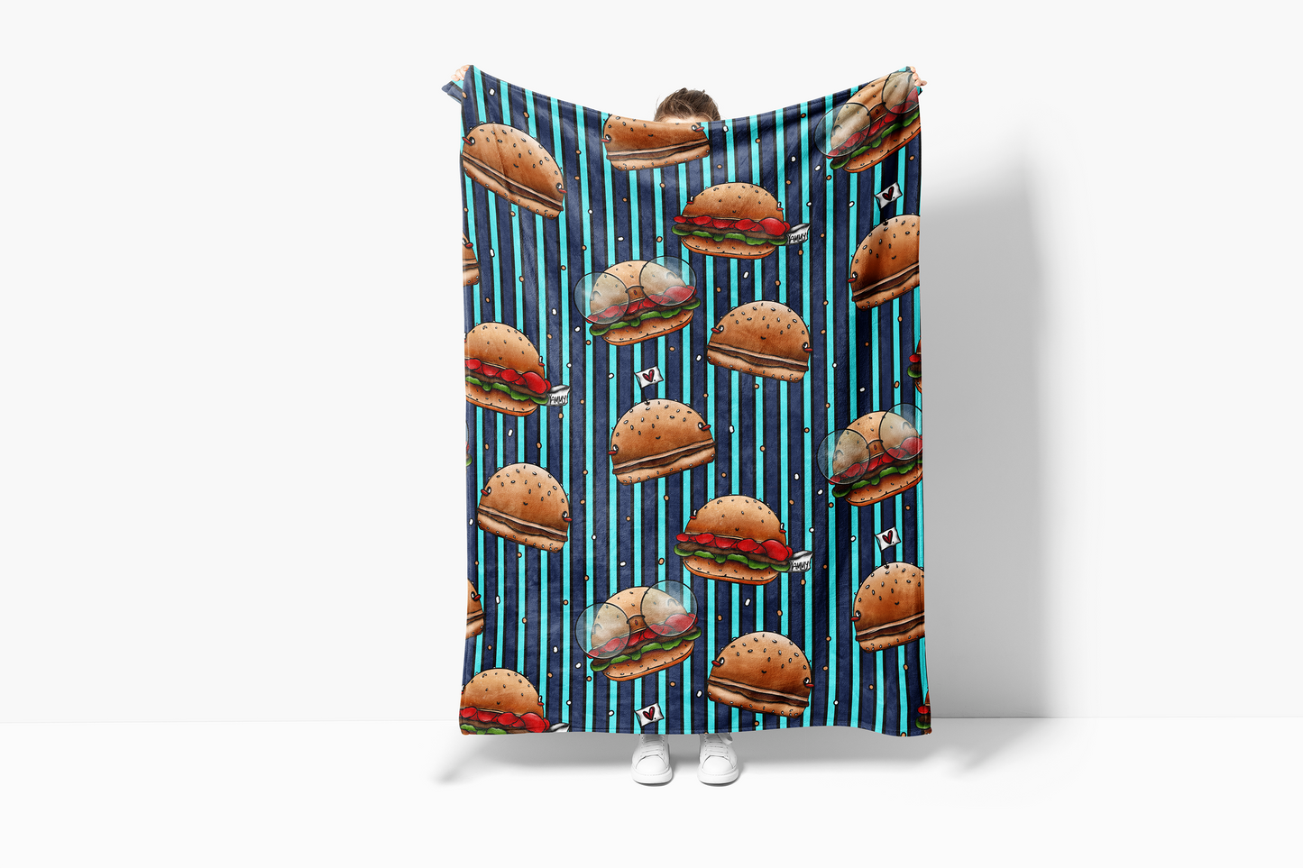 Kuscheldecke Burger